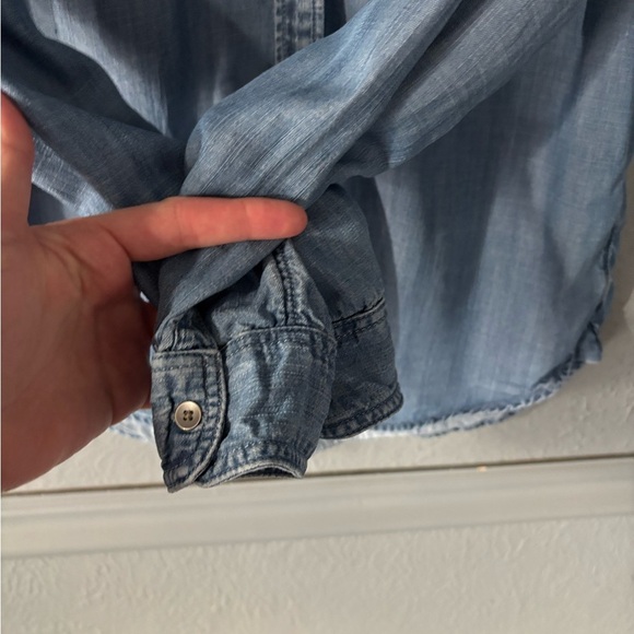 American Eagle Outfitters Blue Button Down Shirt - Picture 8 of 11